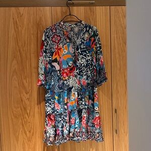 Tristan Multicolor Floral Midi Dress